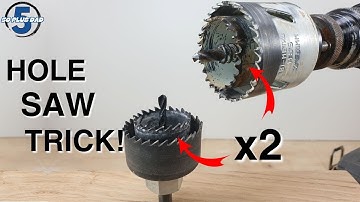 How to Enlarge an Existing Hole using a Hole Saw!