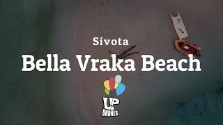 Σύβοτα Μπέλα Βράκα. Η εξωτική Ροζ παραλία της Ηπείρου από ψηλά. Syvota Bella Vraka Beach. Up Drones