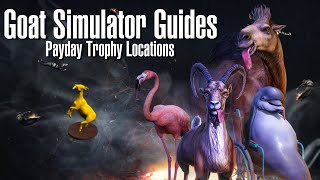 Goat Simulator: PAYDAY - All 20 Golden Goat Trophies Locations - The Big Score Achievement