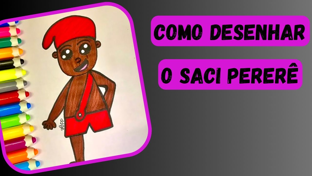 Como desenhar o Saci Pererê #folclorebrasileiro #sacipererê # ...