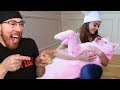 SURPRISING GIRLFRIEND WITH A PINK PUPPY!