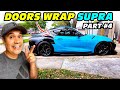 The Power of Custom Car Wraps Unleashed! Supra Mk5 Door WRAP • Miami Blue VINYL FROG • Part 4
