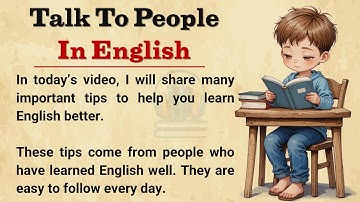 Talk To People In English || Graded Reader || Improve Your English || Learn English || Level 1