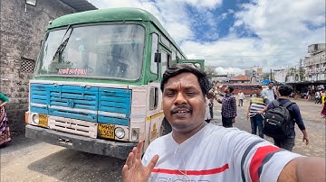 Pune To Alibag Via Khandala Ghat MSRTC Hirkani Full Bus Journey |🐍सापाने आडवला आमच्या बसचा रस्ता 😳