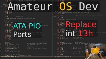 ATA PIO Ports, Replace int 13h - Amateur OS Dev (x86 asm)