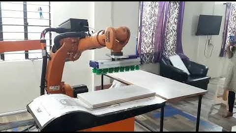 Kuka robot tiles Palletization..........