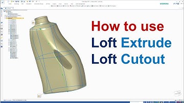 Solid Edge Tutorials #35 | How to use Loft Protrusion & Loft Cutout command
