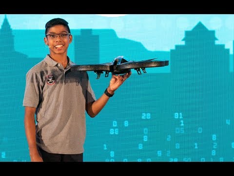 13 Year Old Reuben Paul Demonstrates Drone Hack