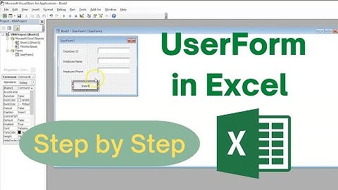 UserForm in Excel | Excel Userforms For Beginners | How To Use Userform In Excel
