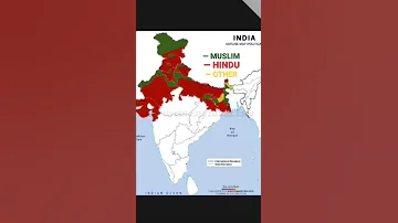 India: Hindu vs Muslim Population Comparison Map #shorts