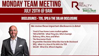Disclosures - TDS, SPQ & the SOLAR Disclosure │Rise Realty