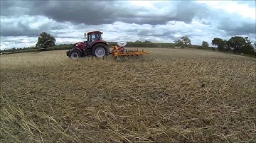Mzuri Rezult Straw Rake on OSR Stubble