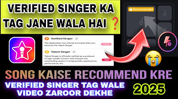 STARMAKER PR SONG RECOMMEND KAISE KRE | VERIFIED SINGER TASK | TALENT SINGER TAG | MAINTENANCE TASK