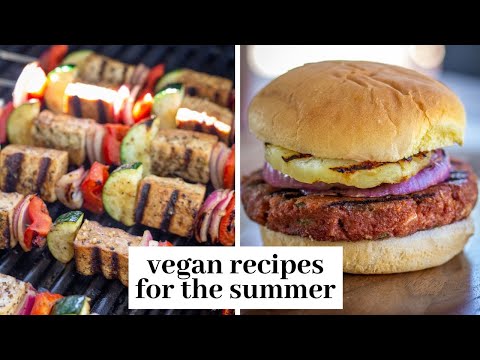 3 Vegan Summer Recipes  Burgers, Grilled Tofu Skewers amp Potato Salad