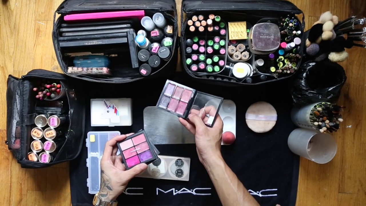 2017 SETUP) How To Set Up A Professional Makeup Kit for NYFW, Campaigns &  Celebrity Clients 