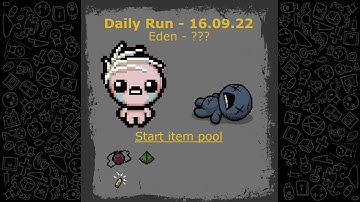 Daily run (16.09.22) - The binding of Isaac: Repentance