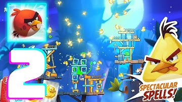 Angry Birds 2 - Gameplay Walkthrough Part 2 - Levels 9-15 [Foreman Pig Boss] (iOS, Android)