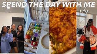 SPEND THE DAY WITH ME | Cooking With Bae, Gold Jewelry Haul, Girls Night In!