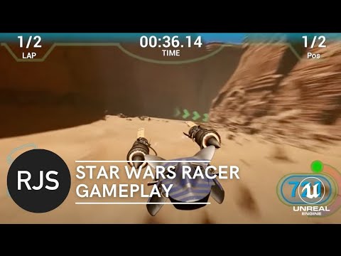 Star Wars Racer  -GAMEPLAY HD 1080p - UE4 - FanGame Concept