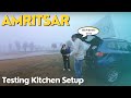 Amritsar trip  day 1  500km drive  renault triber camper  kitchen on wheel