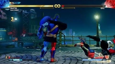 STREET FIGHTER V New Gill VT2  combo setup i made up