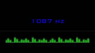 ⒽⓏ| 1087 hz Pure Tone Frequency| NO Music , For Meditation, Testing. Black Screen