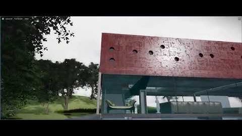 Revit house in 3ds max interactive