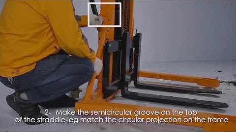 APOLLOLIFT™️ Tutorial   Assemble the staddle leg of  Manual Stacker