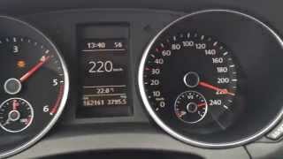 TOP SPEED 2009 VW GOLF 6 2.0 TDI DSG 103 KW (140 ps)