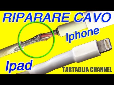 Come riparare cavo caricabatterie iphone, samsung a costo zero. Tecnica semplice ed efficace