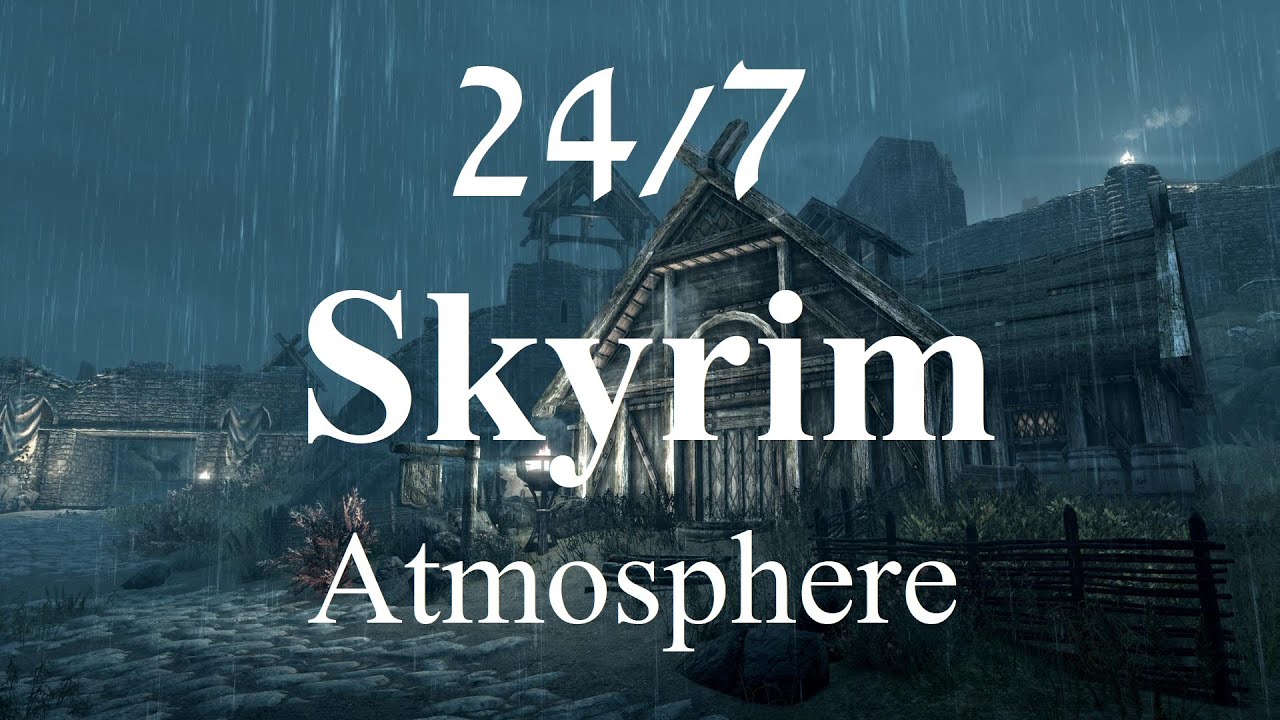 Live 24/7 Skyrim Atmosphere & Music for Rest, Study and Peaceful Exploration | The Echoing Vale