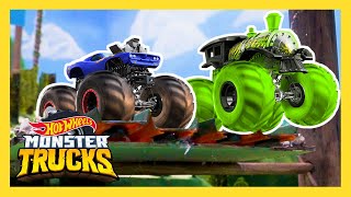 MONSTER TRUCK JUNGLE RACE! | Monster Trucks | Hot Wheels