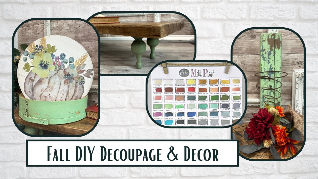 Осеннее декупажное оформление своими руками