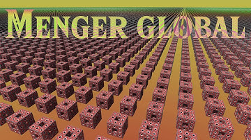 Menger sponge global parameter transformation "Mengerglobalisierung" with music 4K UHD