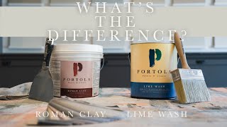Roman Clay vs Lime Wash - What's the Difference?  | Portola Paints