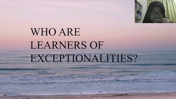 LEARNERS WITH EXCEPTIONALITIES - KSE3013