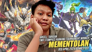 TWO STOMPASS RANKING WINNER MEMENTOLAN DECK PROFILE | April 2024 OCG Banlist