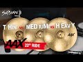 Sabian aax 22 ride comparison thin vs medium vs heavy brilliant