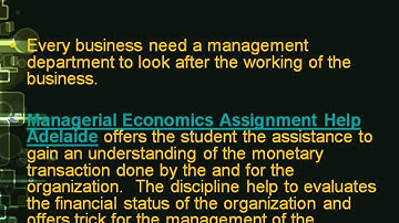 Managerial Economics Assignment Help Adelaide