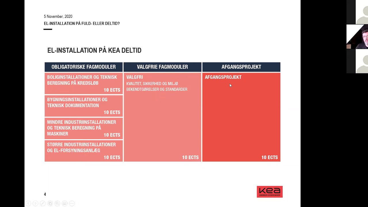 El-installation fuld- eller deltid