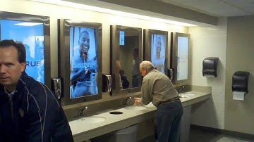 MIRROR ADVERTISING with Motion Sensor and Magic .