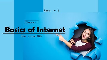 Part-1- Basics of Internet Class 9 Tutorial in Hindi (Introduction & www )