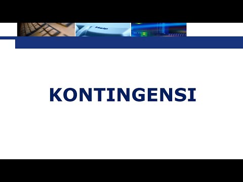 Video: Apakah kontingensi?