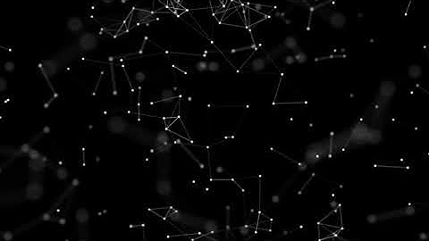 Plexus of abstract lines, triangles and dots. Motion animations.