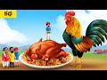      gaint rooster biryani comedy story  funny stories  telugu fairy tales