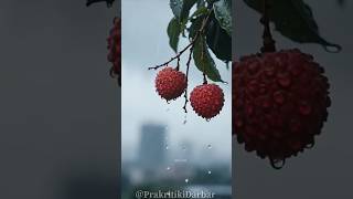 See how tasty cold juice is made with lychees in our hill village? #minivlog #short #cooking