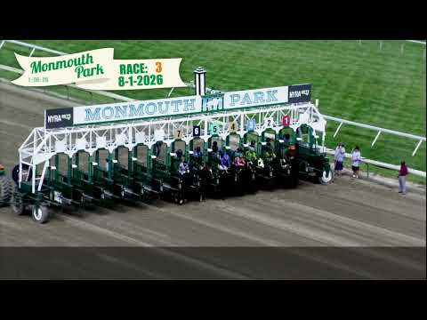 video thumbnail for MONMOUTH PARK 08-01-2026 RACE 3
