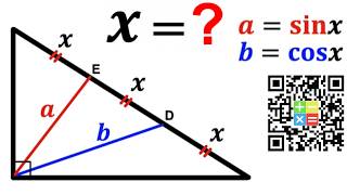 Can you calculate the length X | (Trigonometry) |#math #maths | #geometry