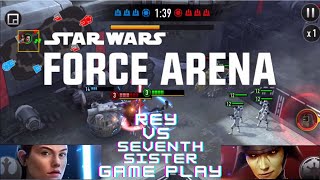 Star Wars Force Arena Rey vs Seventh Sister Game play
