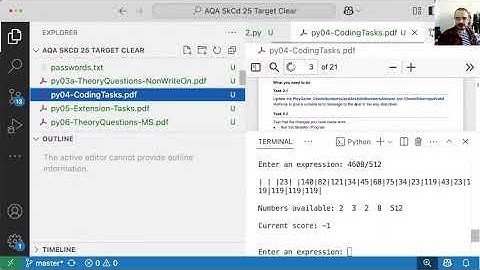 AQA Target Clear - Error messages
